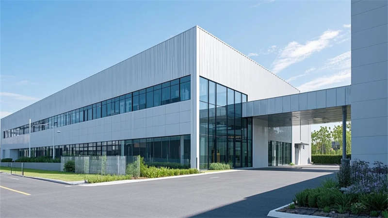 合肥廠(chǎng)房裝修，光影與生態(tài)交融的極簡(jiǎn)工業(yè)美學(xué)空間