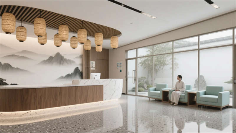 禪意美學療愈之庭，合肥新中式中醫院裝修設計效果圖